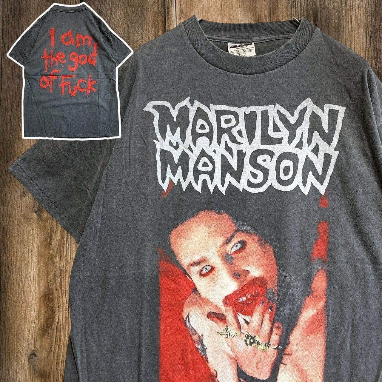 mm]BENC バンド Tシャツ ビンテージ 古着 黒 マリリンマンソン marilyn 