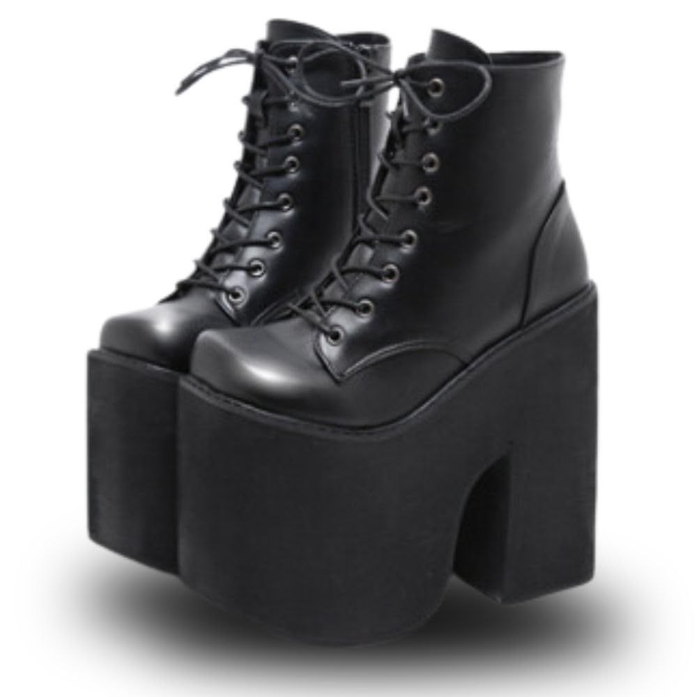 Demonia(デモニア) CHARADE-110 ゴスロリショートブーツ アンクルブーツ ゴシック　ロリータ チャンキーヒール サイドジップ◆取り寄せ Demonia(デモニア) CHARADE-110 ゴスロリショートブーツ アンクル