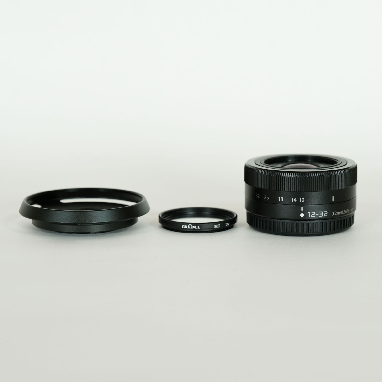 美品｜別売フード・フィルター付] Panasonic LUMIX G VARIO 12-32mm / F3.5-5.6 ASPH. / MEGA  O.I.S. [ブラック] / マイクロフォーサーズマウント - メルカリ