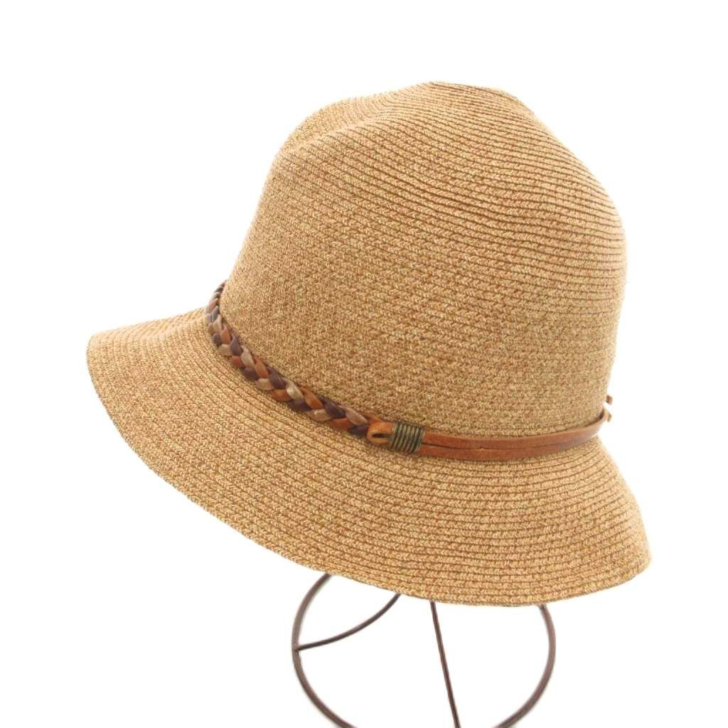 フォクシー ストローハット 麦わら帽子 FOXEY リボン付き麦わら帽子