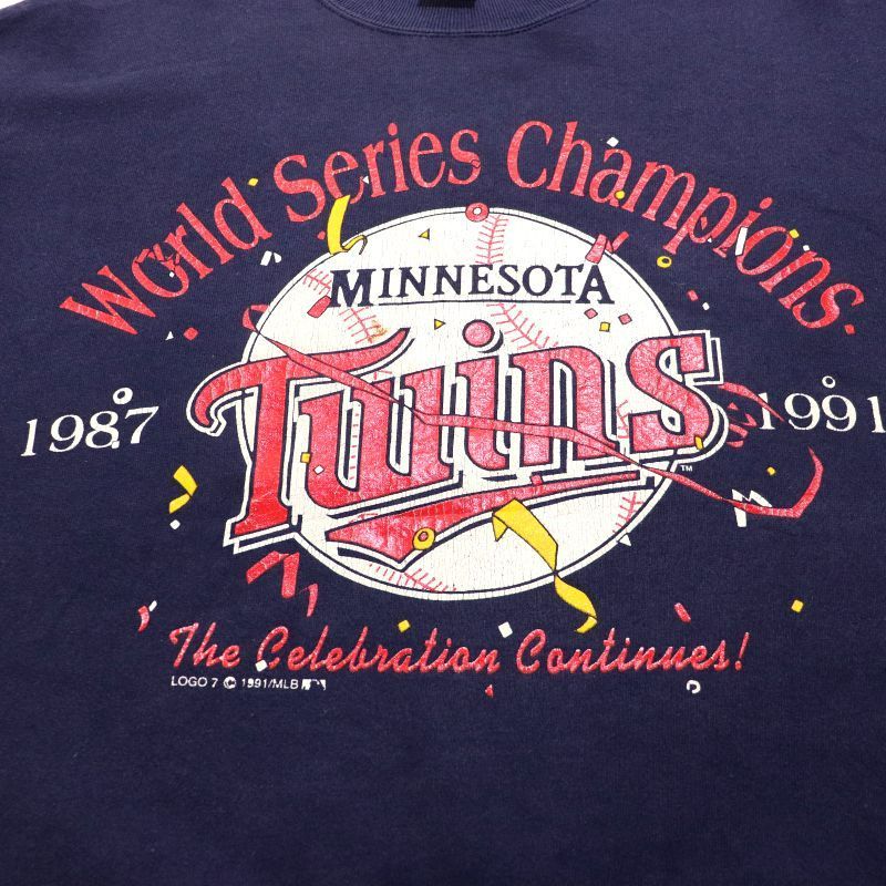 超レア90sアメリカ製 MLB ミネソタツインズ ビッグサイズ スウェット 90s USA製 MLB vintage ミネソタ・ツインズ スウェット