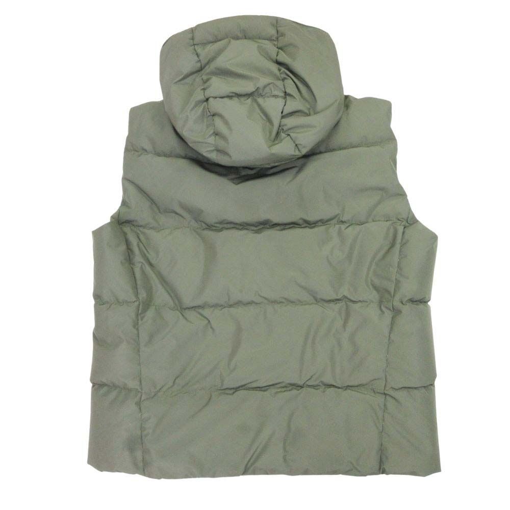 POLO RALPH LAUREN ポロラルフローレン フード付 ダウンベスト 2WAY ジップアップ ポニー刺繍 アウター L カーキ メンズ 古着