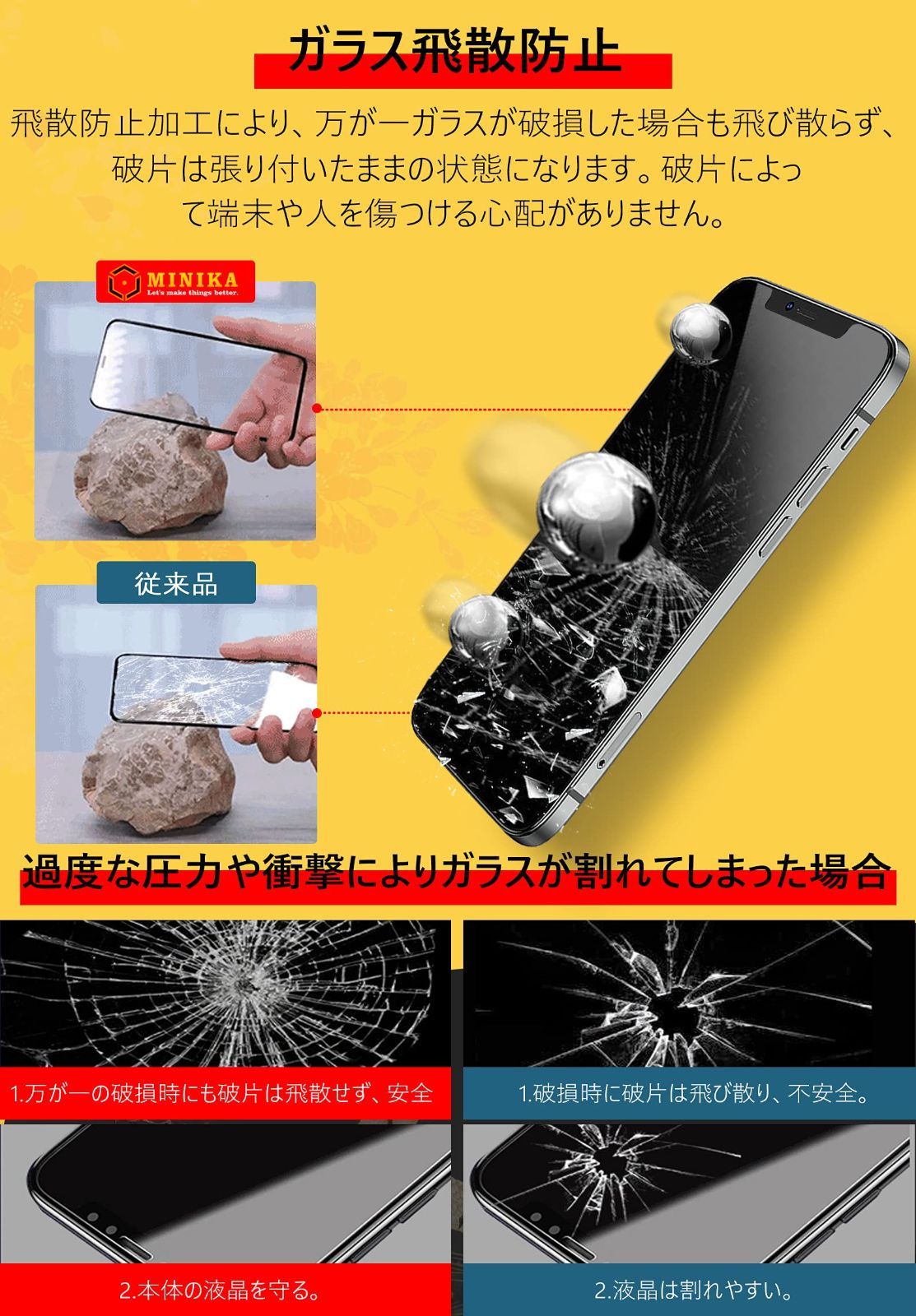【2枚セット】iphone12pro ガラスフィルム iphone12 ガラスフィルム 薄い アイフォン12 保護フィルム iphone12プロ 液晶保護フィルム 保護シート 保護ガラス 【浮きなし/秒で貼り付け/高透過率】