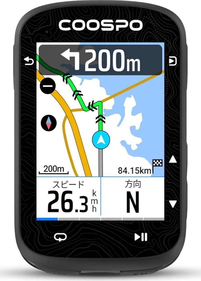 正規品 メーカー保証あり COOSPO CS600 サイクルコンピュータ GPS サイコン 2.4インチ カラータッチスクリーン 自転車 ナビ スピードメーター ロードバイク 速度計 無線Bluetooth5.0-ANT 対応 日本語説明書付き