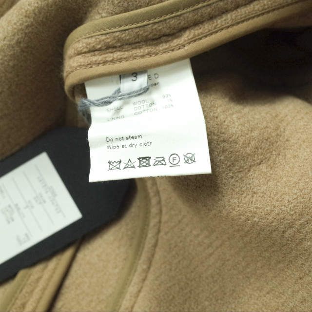 約49cm着丈UNUSED アンユーズド 17AW 日本製 DOUBLE BREASTED COAT