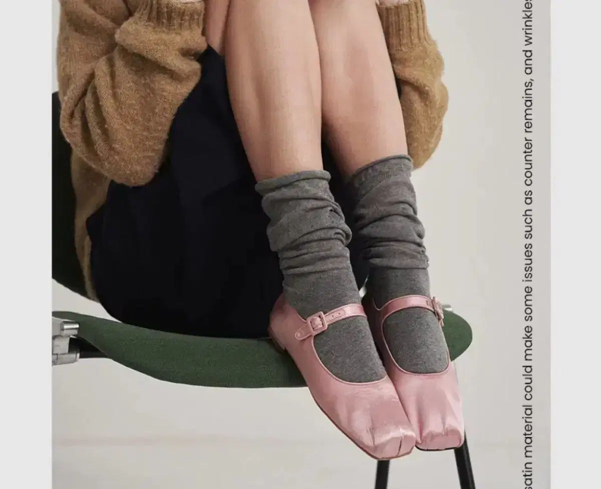  att サテン メリージェーン フラット ピンク 245 フラットシューズ バレエシューズ パンプス