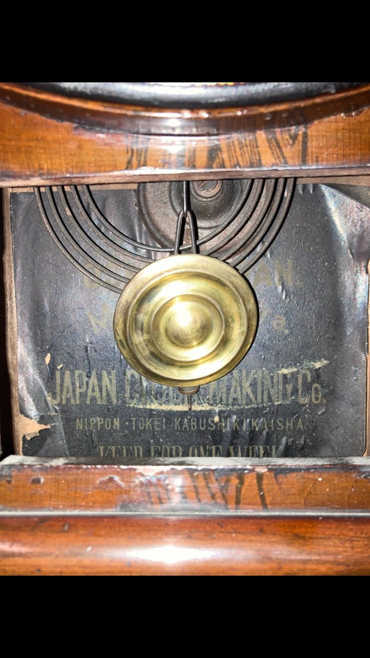 SEIKOSHA 精工舎 振子時計 ボンボン時計 レトロ ゼンマイ アンティーク 和製 アンティーク 精工舎 SEIKOSHAセイコー 掛け時計 文字盤