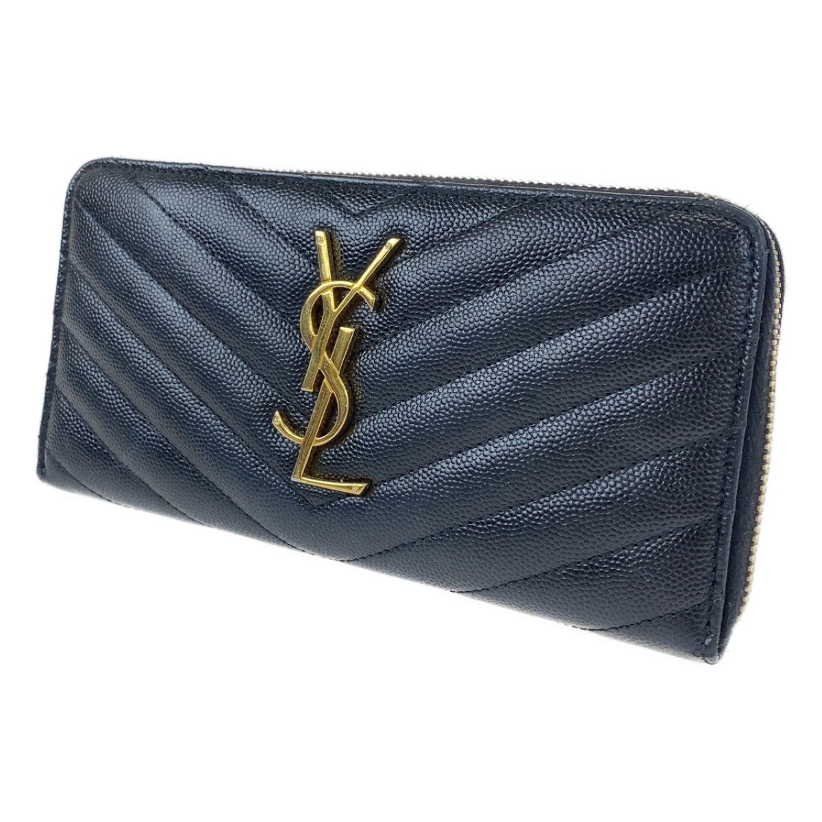 SAINT LAURENT PARIS サンローランパリ YSL 男女兼用 ブラック レザー 