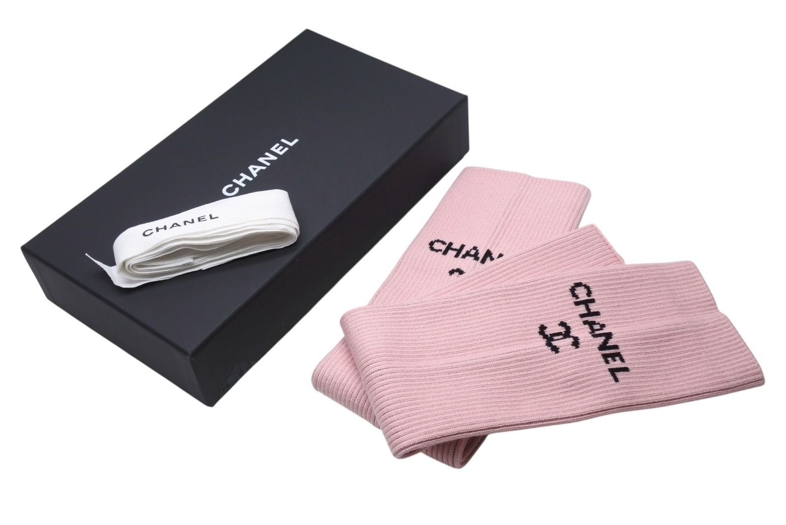 ♥ CHANEL シャネル LEG WARMER レッグウォーマー AA9803 ココマーク ピンク 2025クルーズコレクション 4b005999