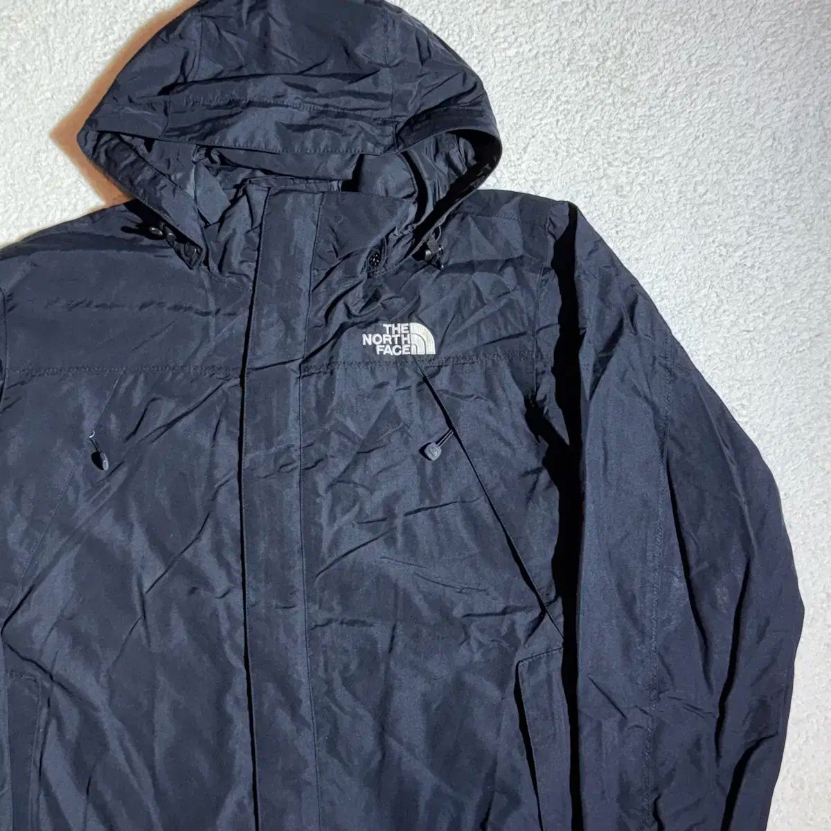 THE NORTH FACE ザノースフェイス ブラック フード ウィンドブレーカー