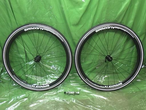 【中古】ALEXRIMS Race38 ロードタイヤホイール 622×15