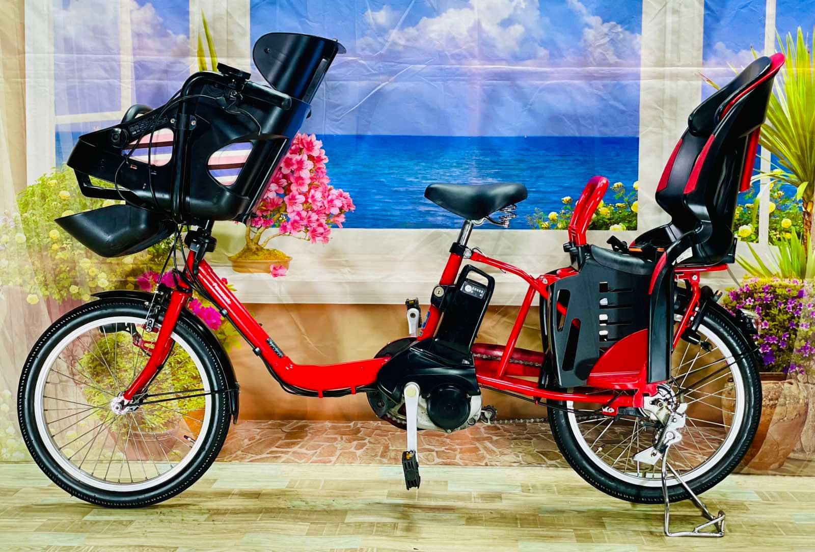 超特価！2018年ギュット⭐️12AHパナソニック子供乗せ電動自転車Y1593 超特価！】パナソニックギュット【大容量12AH！】【2018年モデル