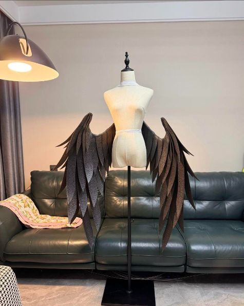 蔚藍 ! 利用不可文字 案コスプレ 仲正一花 ウィングセット Lolita 天使の羽 フォト撮影用 手作りデザイン コスプレ 大きな 翼 羽