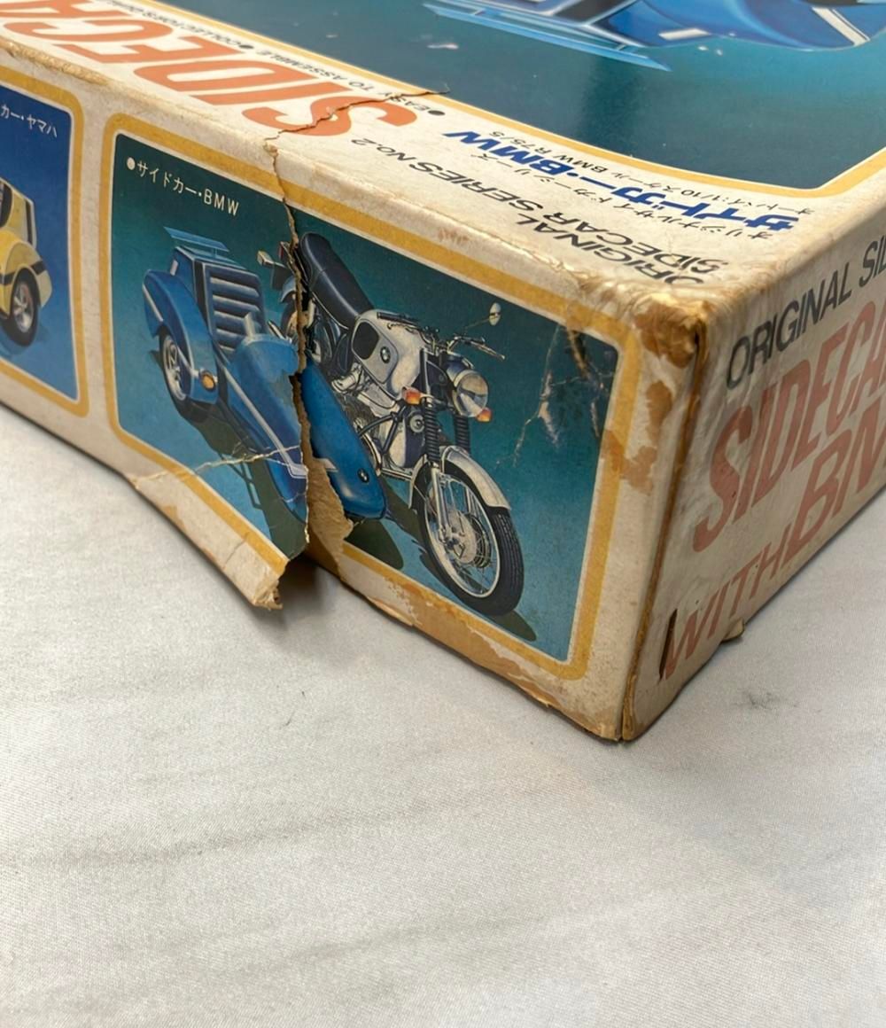 プラモデル BMW R75/5 サイドカー・BMW オリジナルサイドカーシリーズ 1/10 ハセガワ バイクプラモデル ハセガワ サイドカーBMW 1/10 R75/5 当時物