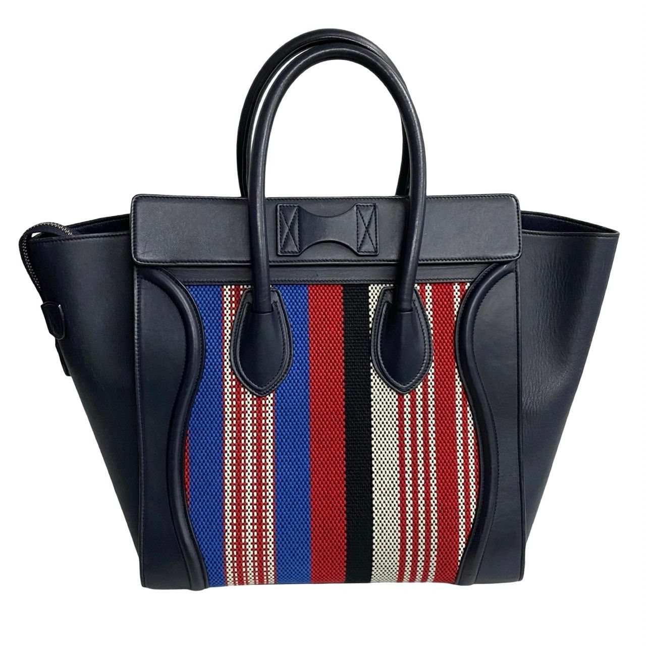 極 美品 希少品 CELINE セリーヌ ラゲージ ミニ キャンバス レザー 本