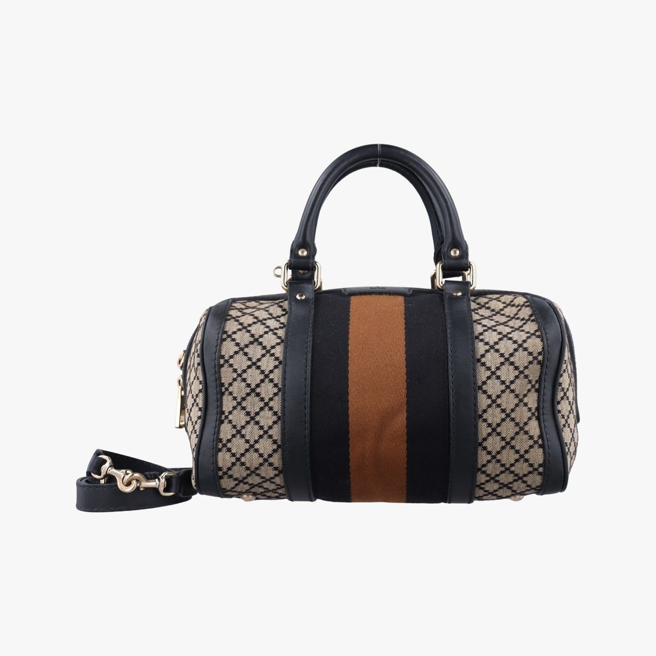 グッチGucciシェリーライン ベージュ×ブラック×ブラウン ファブリック×レザー 269876 A010560811