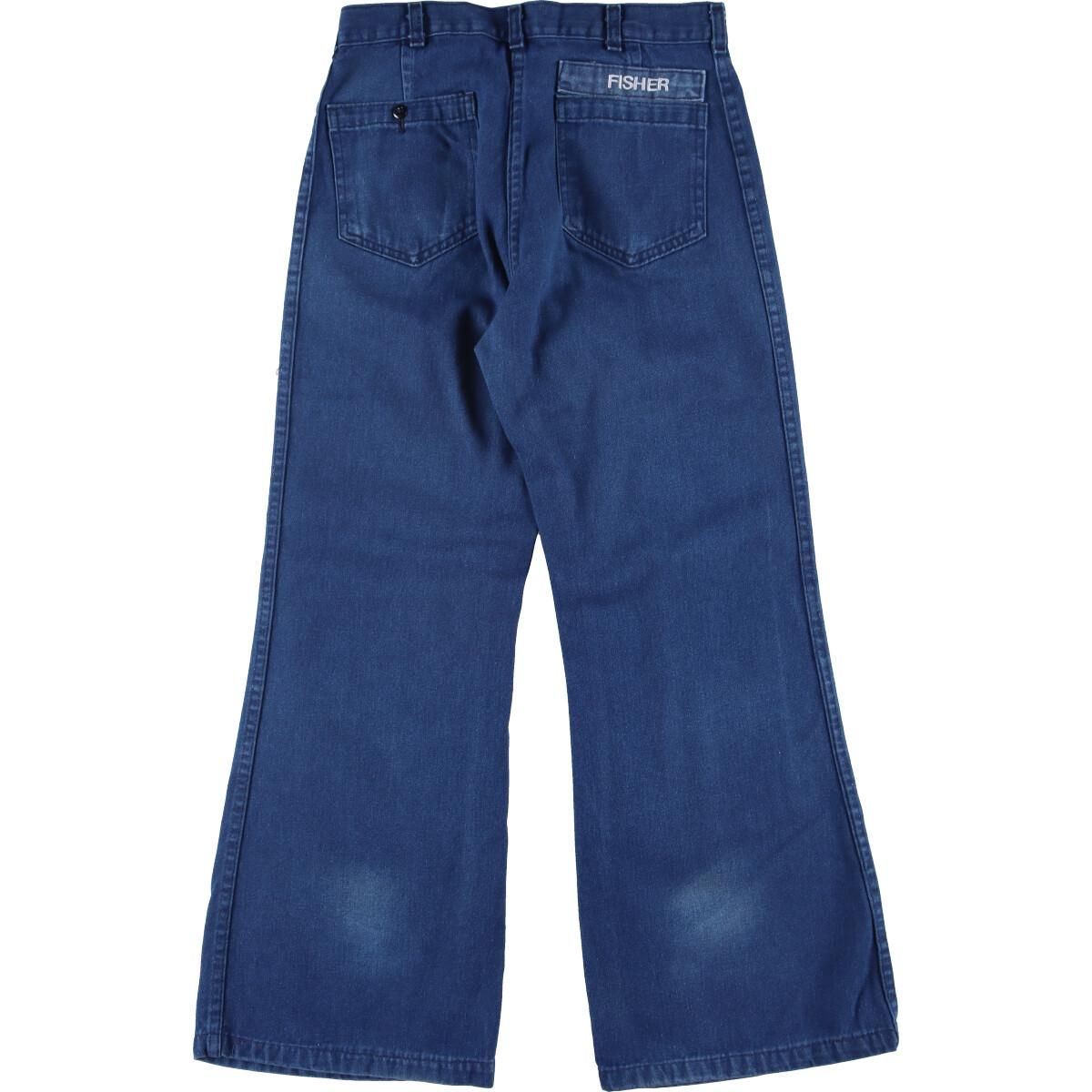 古着 80年代 U.S.NAVY navdungaree デニムセーラーパンツ USA製 メンズ 