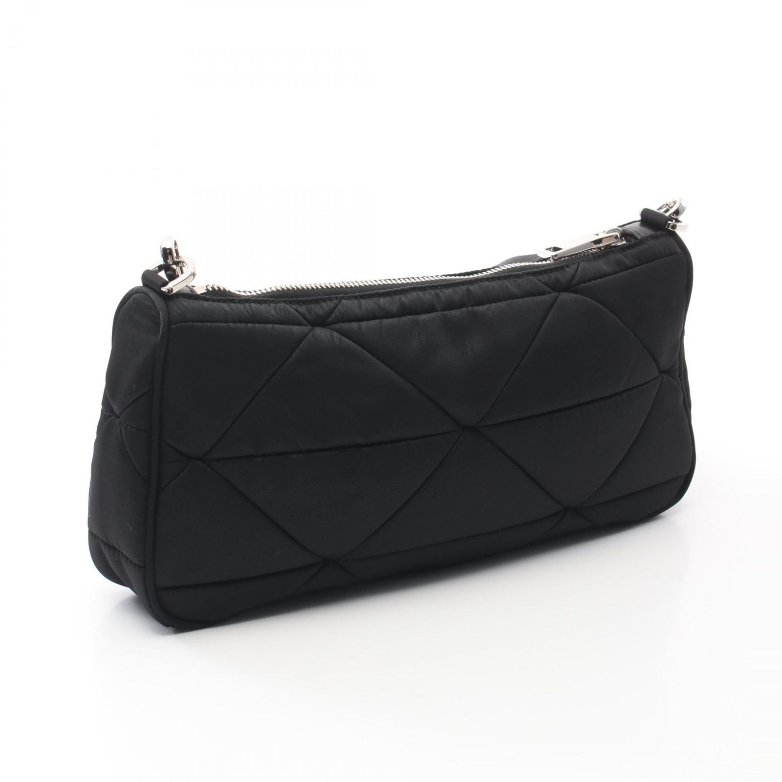PRADA TESSUTO STAMPATO ブラックショルダーバッグ PRADA TESSUTO STAMPATO ブラックショルダーバッグ