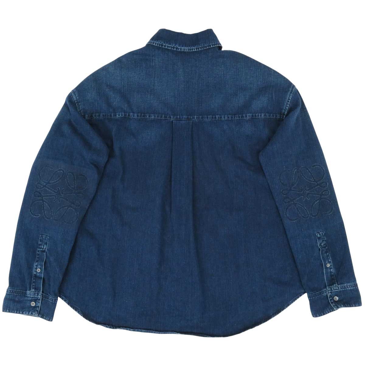 ロエベ アナグラム オーバー シャツ H526Y1DW07 メンズ ネイビー LOEWE アパレル 小物