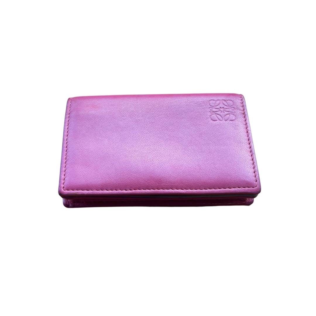 ロエベ LOEWE カードケース アナグラム リネン 名刺入れ ピンク LOEWE ロエベ アナグラム カードケース ピンク ロエベ LOEWE カード