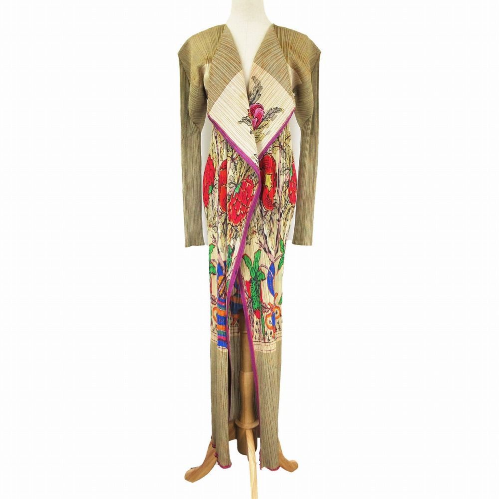 美品 90s 1998 PLEATS PLEASE ISSEY MIYAKE 牡丹 花柄 ロング
