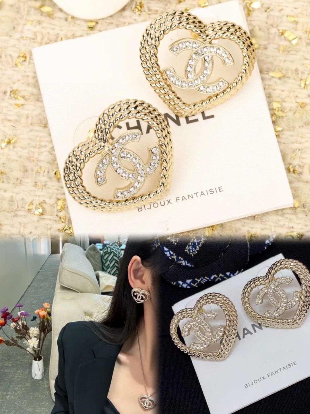 【美品】CHANEL シャネル イヤリング 今日特価】CHANEL ヴィンテージ アルファベット イヤリング 送料