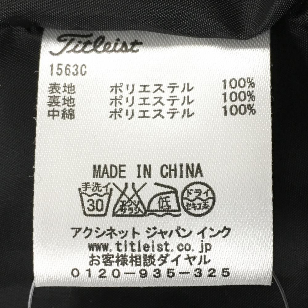 超美品】タイトリスト 中綿ベスト グレー ロゴ刺しゅう スナップ