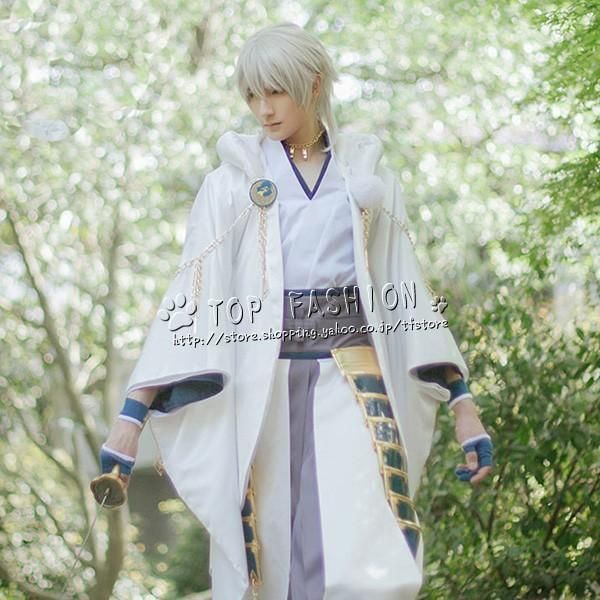 刀剣乱舞 風 鶴丸国永 コスプレ 衣装 ウィッグ 靴 武器 コスチューム アニメ ゲーム cosplay パーティー イベント ハロウィン仮装 変