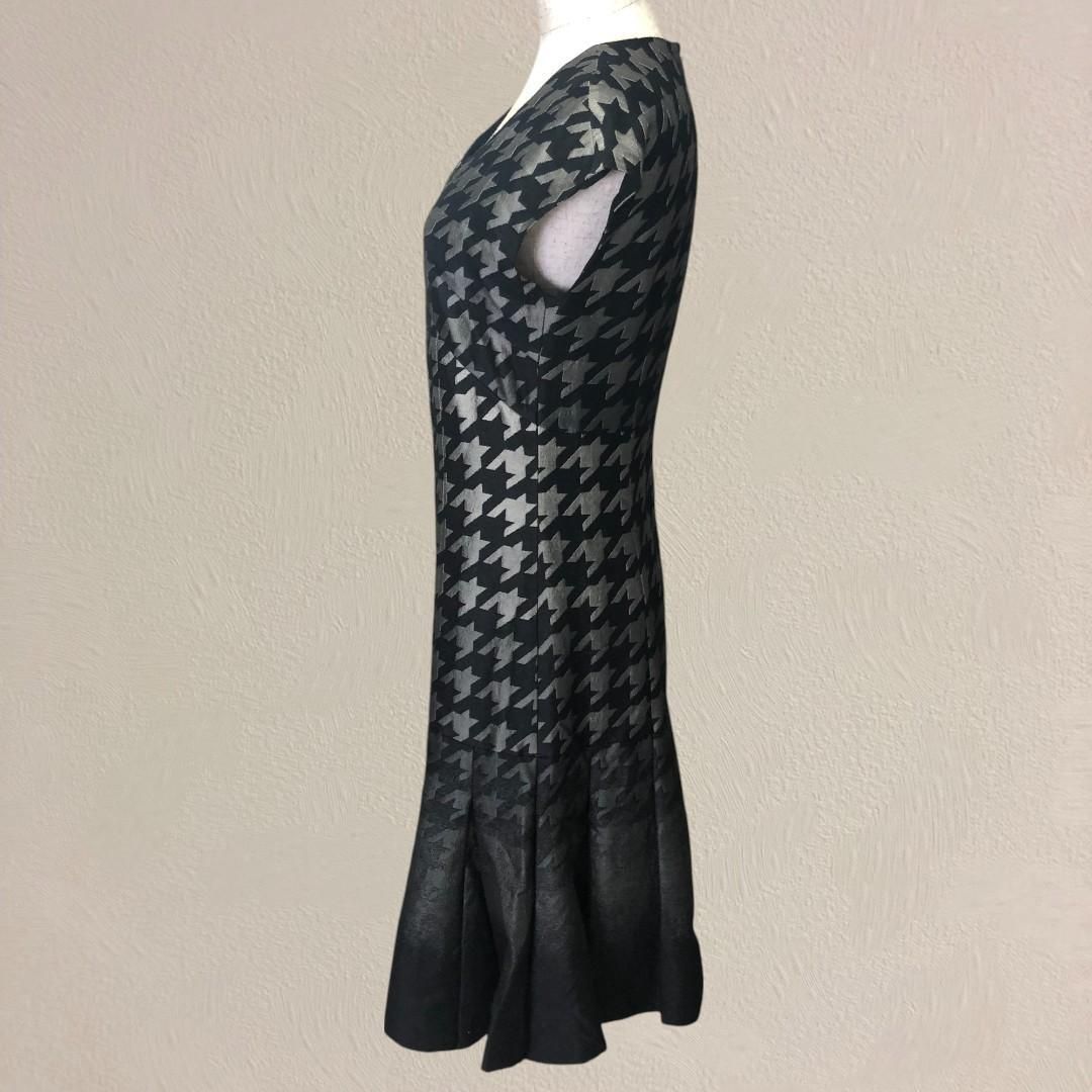 M'S GRACY ハウンドトゥース柄 ワンピース 40 M'S GRACY ハウンドトゥース柄 ワンピース 40 M'S GRACY ハウンド