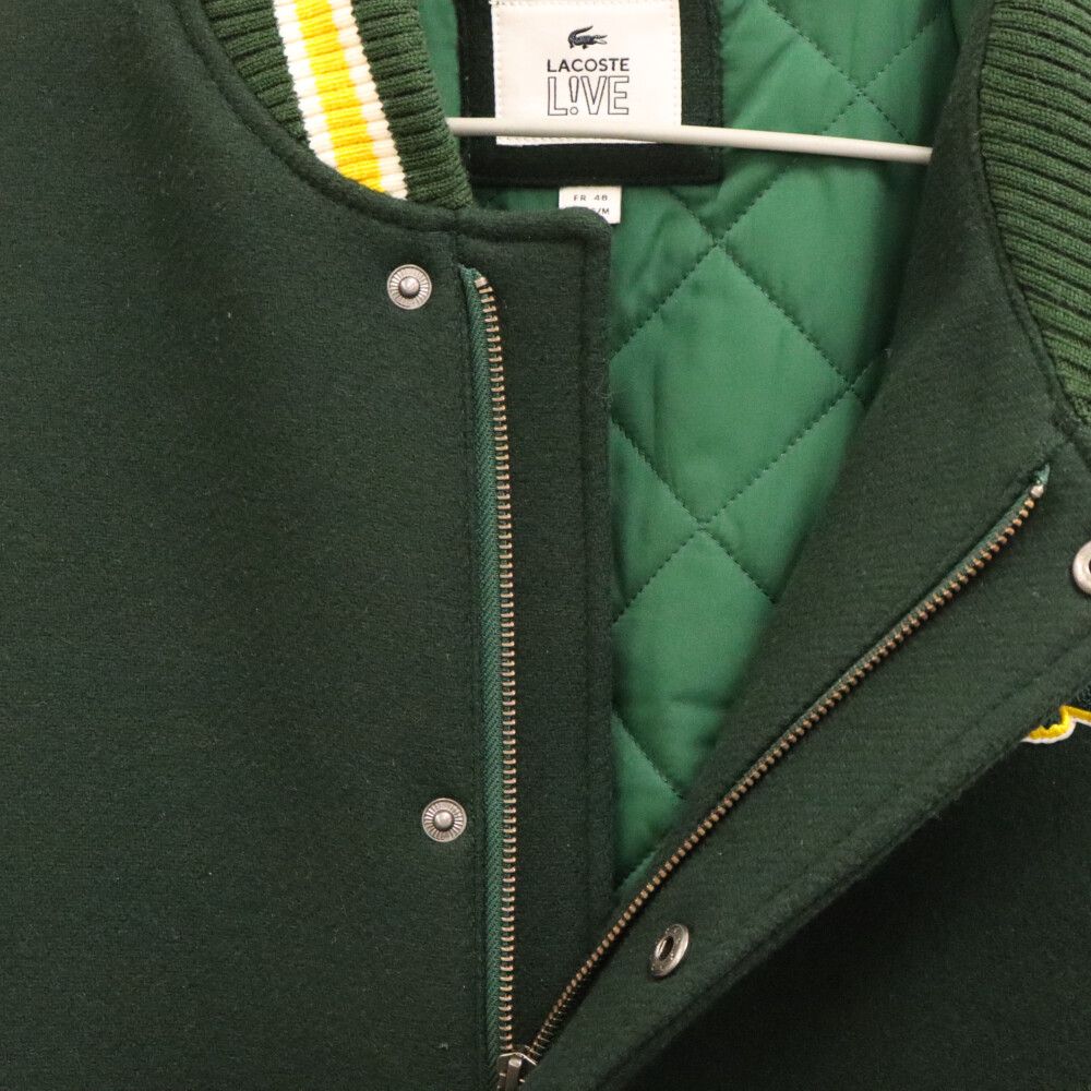Lacoste L!VE (ラコステ ライブ) ツートーンウールブレンドバーシティ 