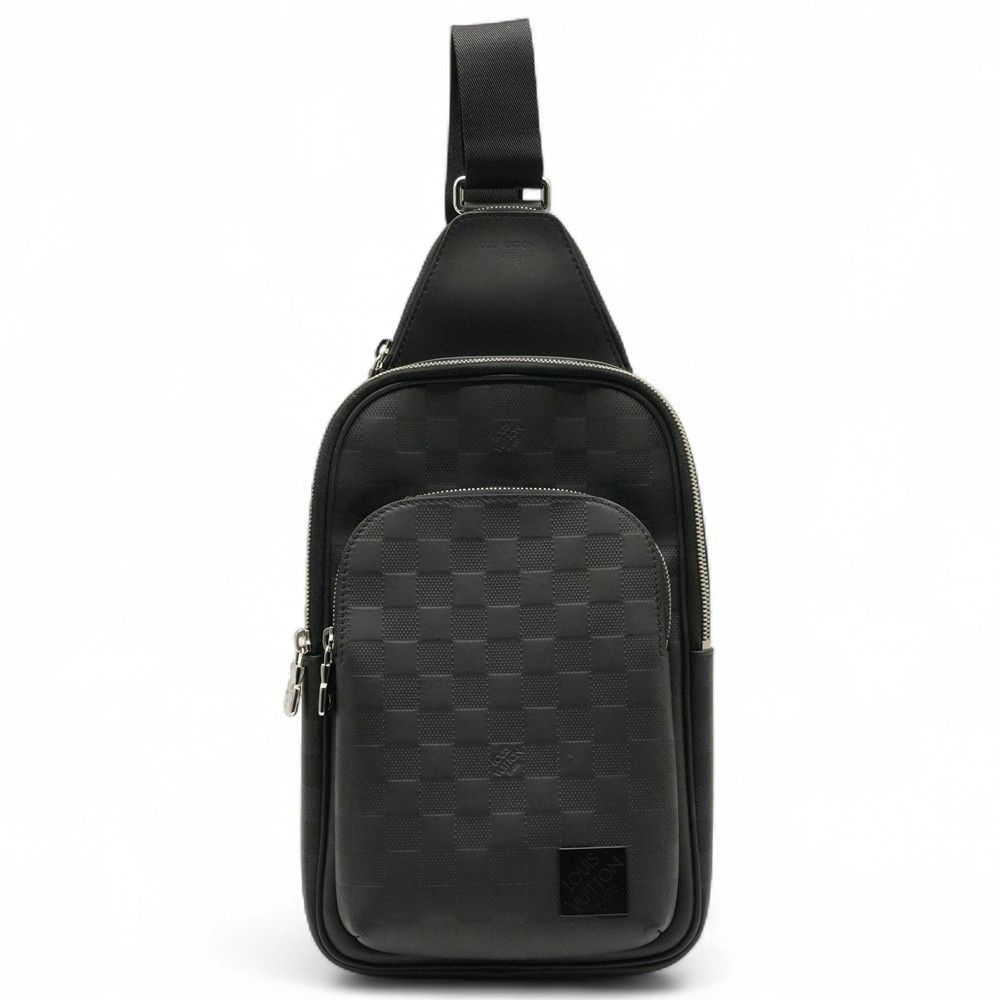 LOUIS VUITTON ルイ ヴィトン ダミエ アンフィニ アヴェニュー N45303 ボディバッグ ダミエアンフィニ ブラック黒 メンズ