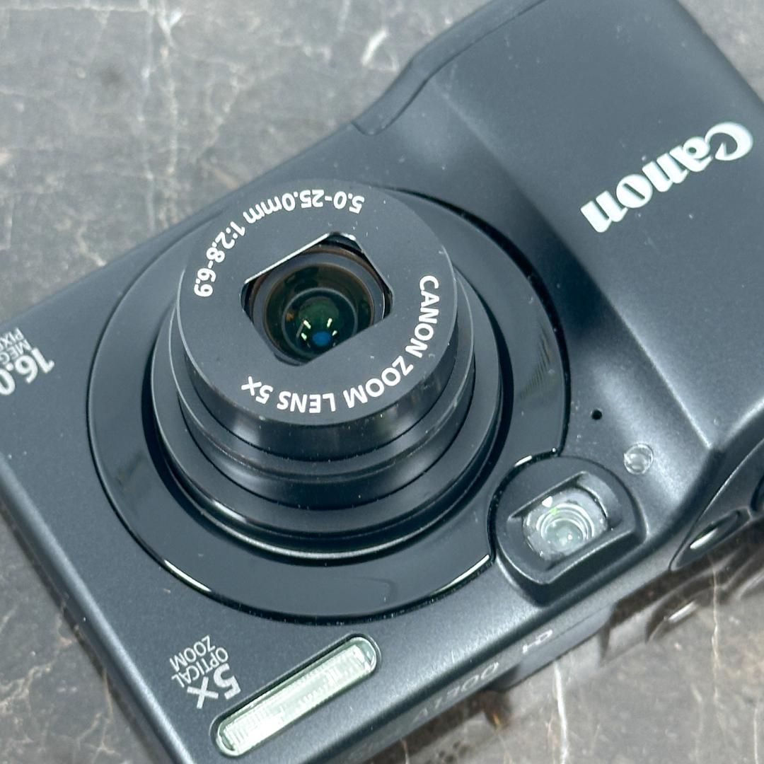 【激レア美品】Canon PowerShot A1300 ブラック　単3電池駆動 激レア美品】Canon PowerShot A1300 ブラック コンパクト