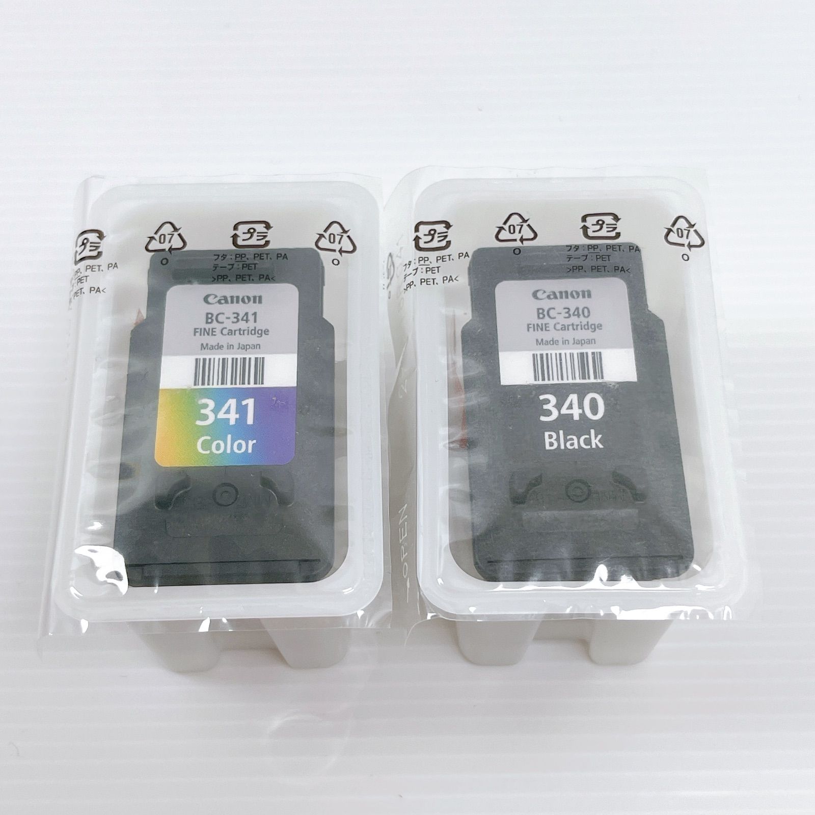 Canon キャノン PIXUS 340/341 インクカートリッジ 4個セット BC-340 純正インクカートリッジ Canon BC-340/BC-341 1個 Canon