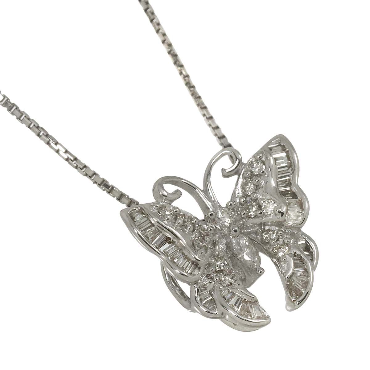 ダイヤ 0.27ct ネックレス 45cm K18 WG ホワイトゴールド 750 Diamond Necklace 90292197 NEXPOTALLINN_EU