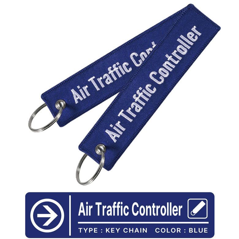 Air Traffic Controller 航空管制官 タグ キーホルダー (1個) カラー