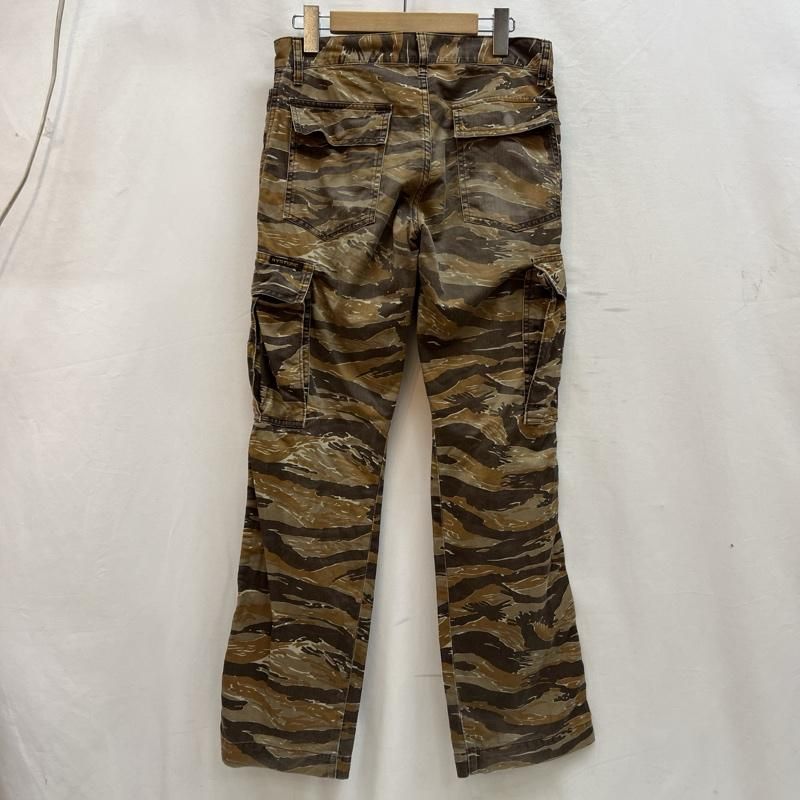 90s ヒステリックグラマー XXX タイガーカモ柄 ダメージ加工 デニムパンツ HYSTERIC GLAMOUR ヒステリックグラマー パンツ ワークパンツ