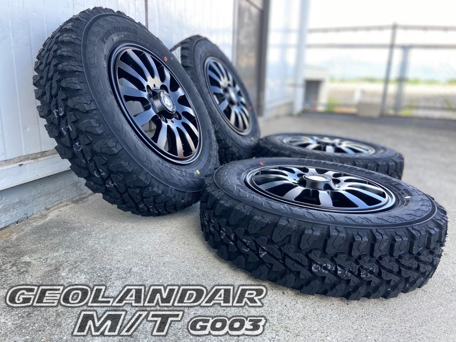 145/80R12 80/78N LT 軽トラ アゲトラ ハイゼット N-VAN アクティ アトレー クリッパー キャリイ ヨコハマ ジオランダー  MT G003 マッドタイヤ オフロードカスタム お勧め♪ - メルカリ