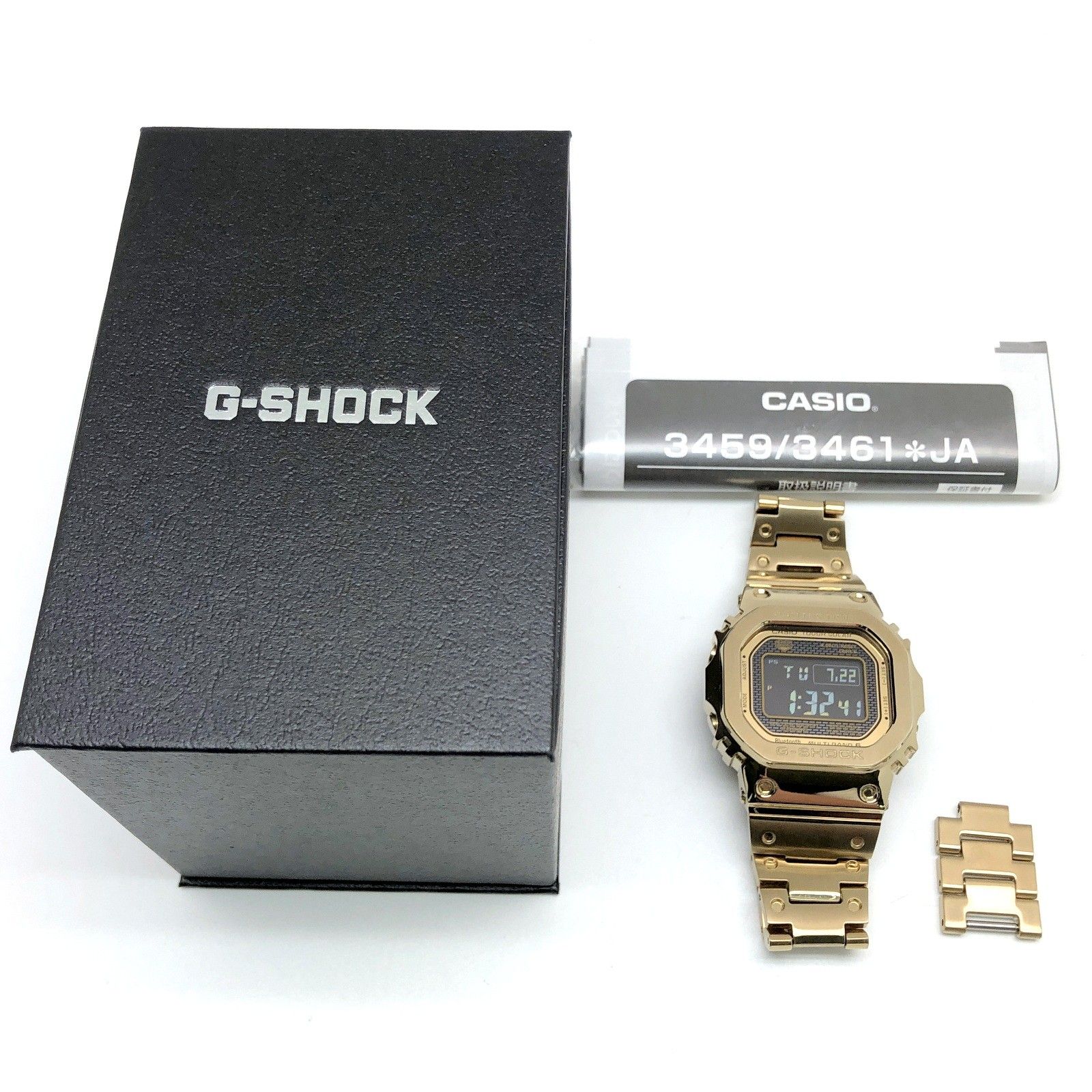 極美品 箱説タグ付G-SHOCK GMW-B5000GD 電波ソーラー ゴールド G-SHOCK GMW-B5000GD 箱付き ゴールドフルメタル 定価85800円