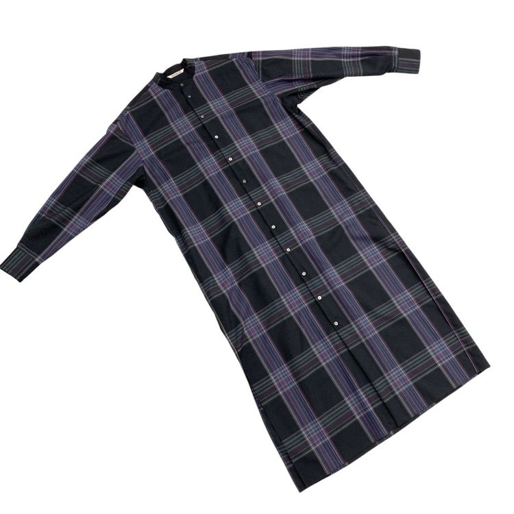 AURALEE オーラリー SUPER LIGHT WOOL CHECK MAXI ONE-PIECE
