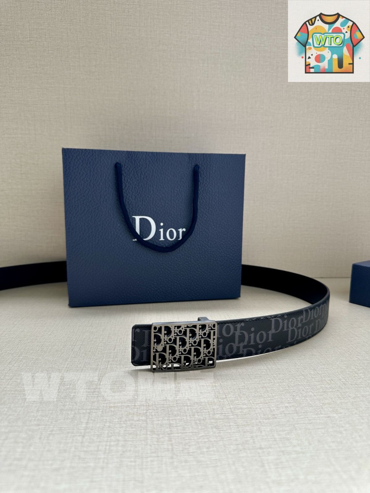 今日特価】Dior ディオール 35mm 両面ベルト - メルカリ