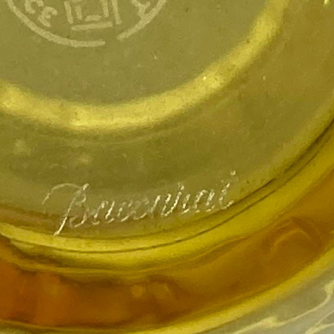 ☆洋3 バカラ　アレーユ　イエロー　フラワーベース　高さ11㎝東な6-0904① ☆洋3 バカラ アレーユ イエロー フラワーベース 高さ11㎝東な6