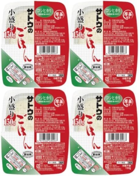 40個　コシヒカリ小盛　150ｇ　サトウのごはん Amazon | サトウのごはん こだわりコシヒカリ小盛パック 150g 5P