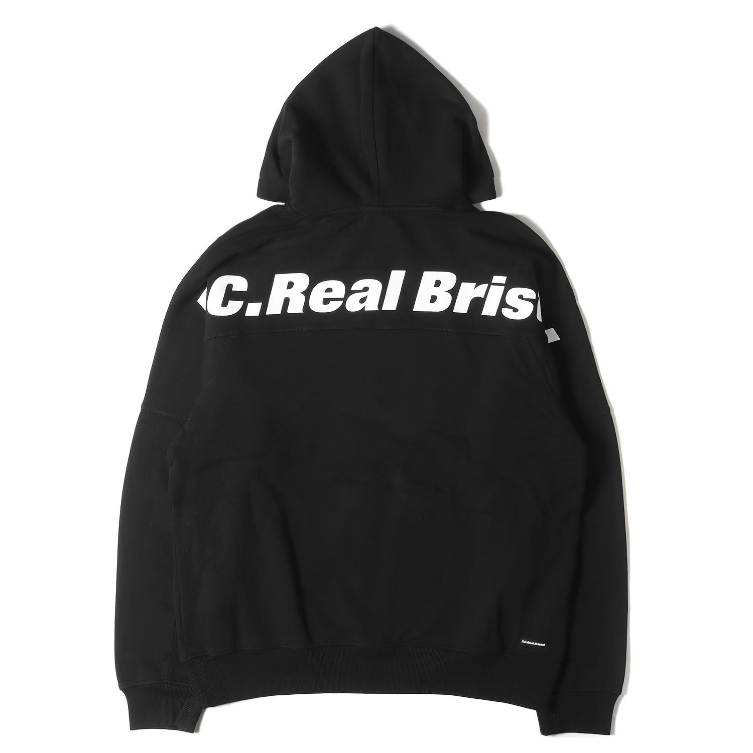新品 F.C.Real Bristol エフシーレアルブリストル パーカー サイズ:XL 21SS バックロゴ スウェットパーカー EMBLEM HOODIE ブラック 黒 トップス フーデッド スウェットシャツ【メンズ】