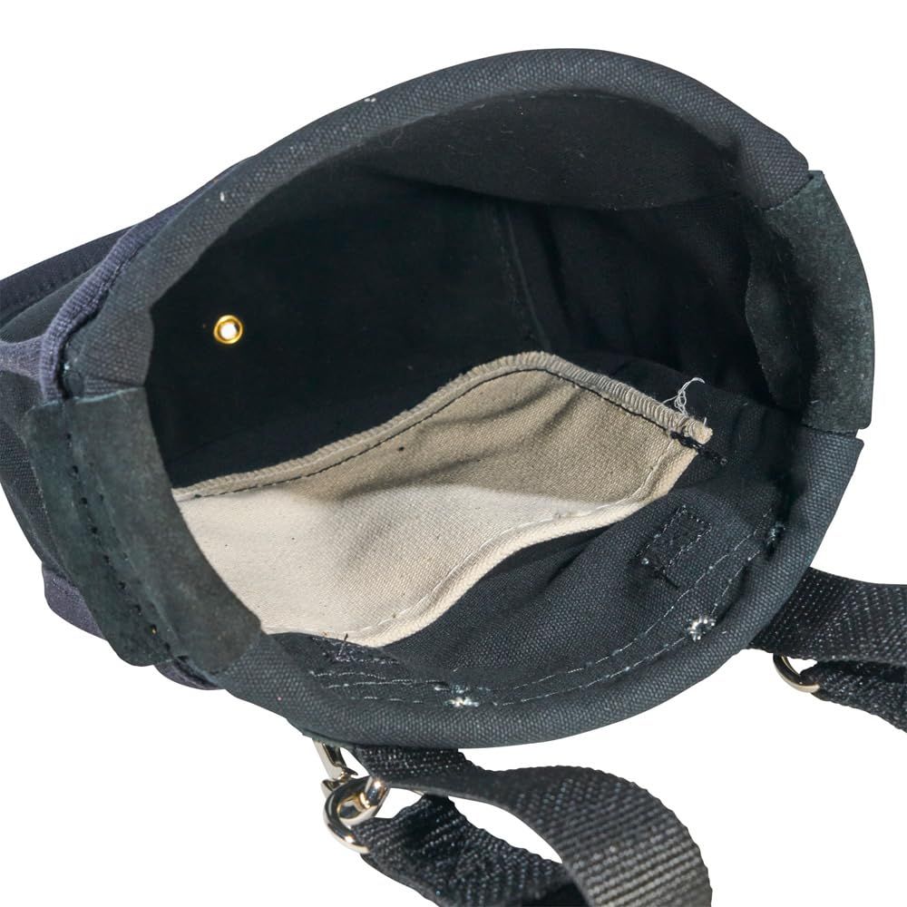 Klein Tools 51A ツールポーチ ナットとボルトを運ぶためのユーティリティポーチ 内側ポケット付き No.10キャンバス 9×3.5×10インチ YUZUMIYA_COM