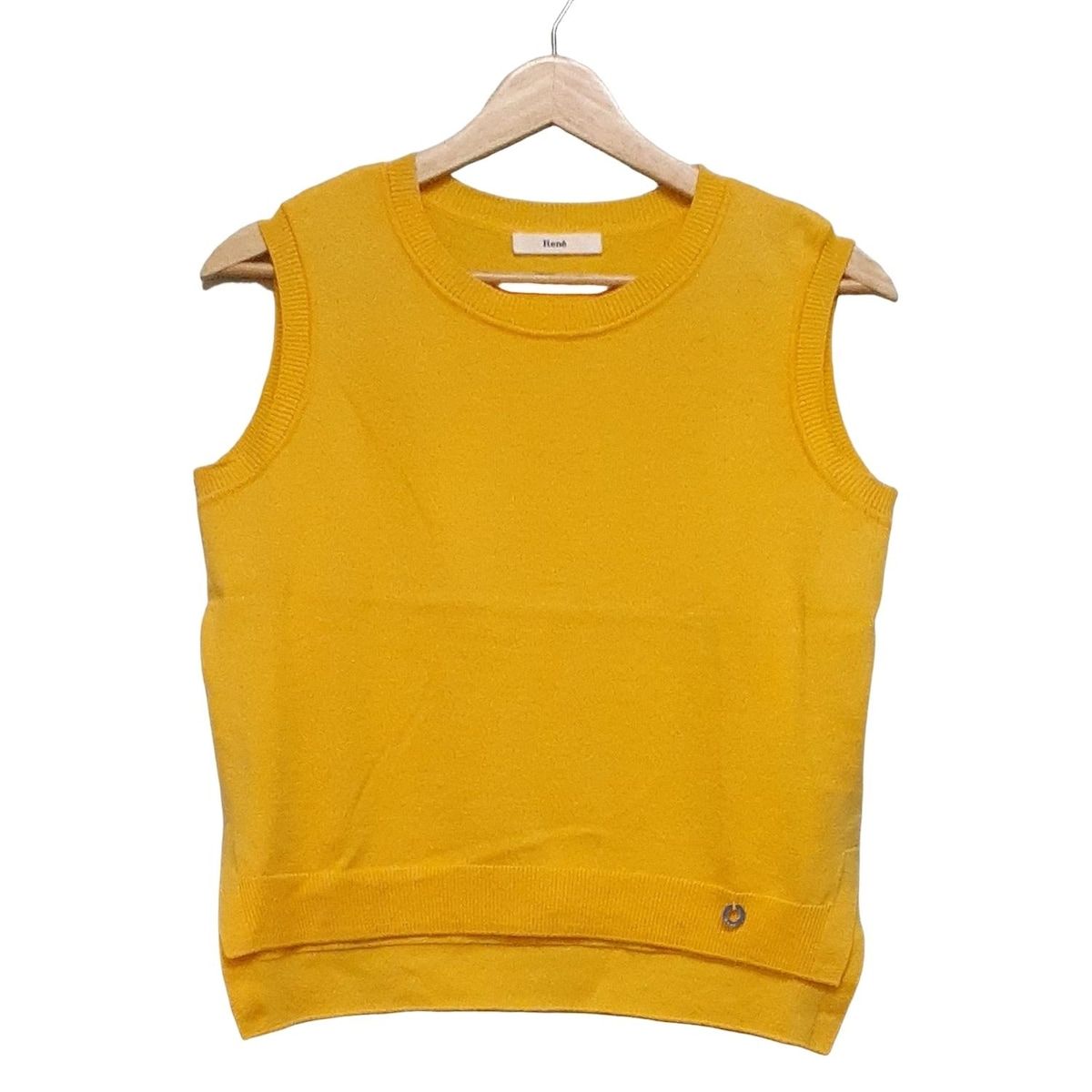 Rene ルネ ノースリーブセーター サイズ36 S レディース - イエロー
