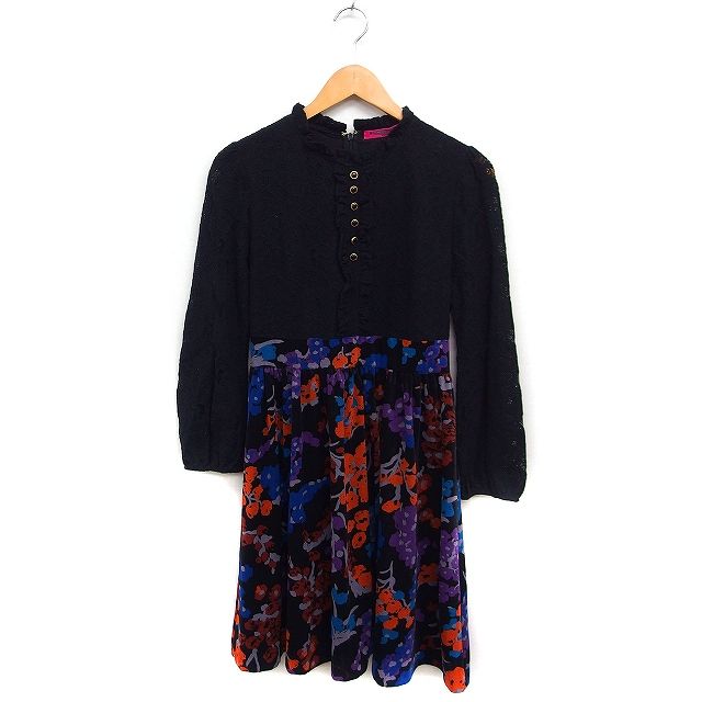 アナスイ ドーリーガール 黒 ワンピース DOLLY GIRL BY ANNA SUI