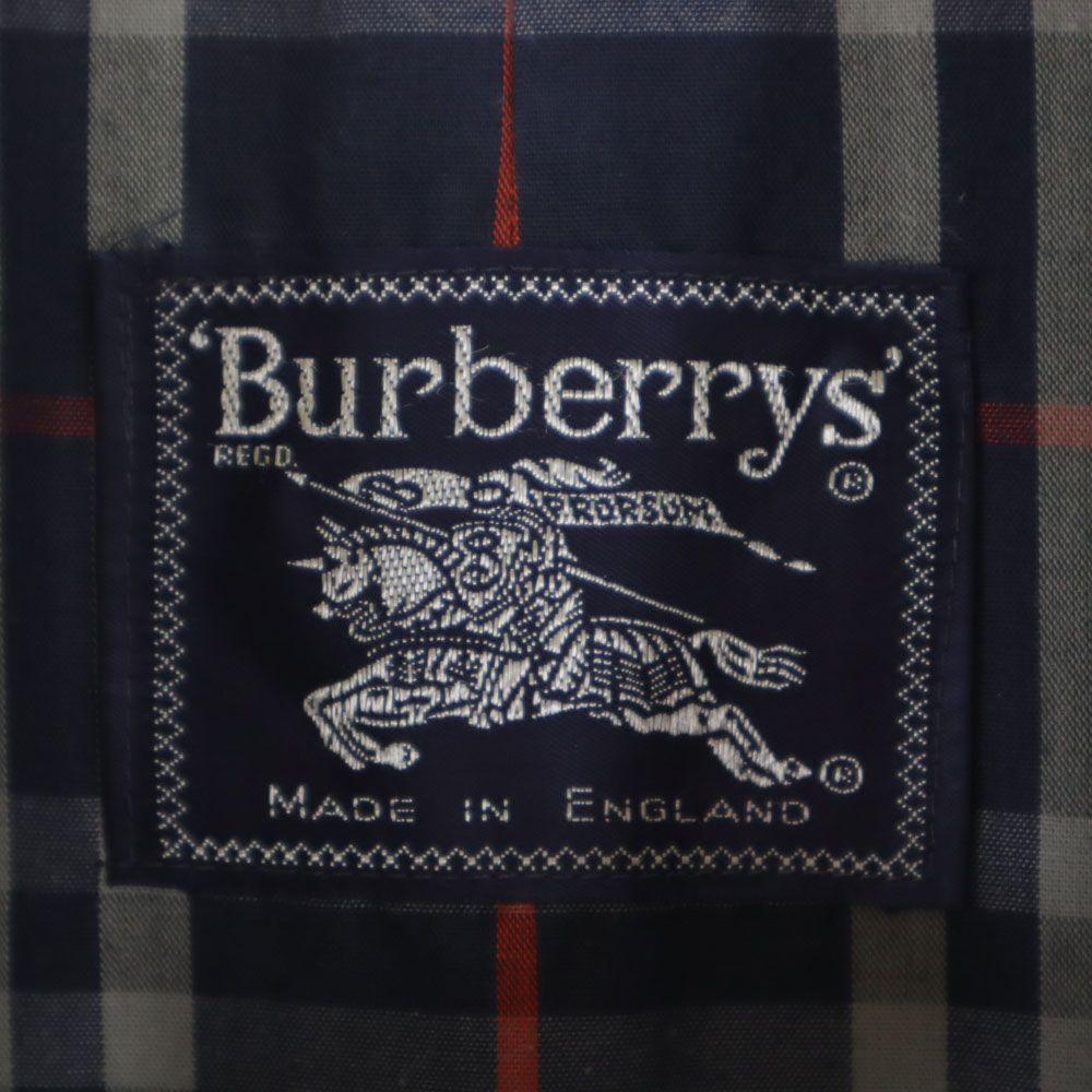 バーバリーズ 90s 英国製 オールド ステンカラーコート 50 ネイビー Burberrys メンズ