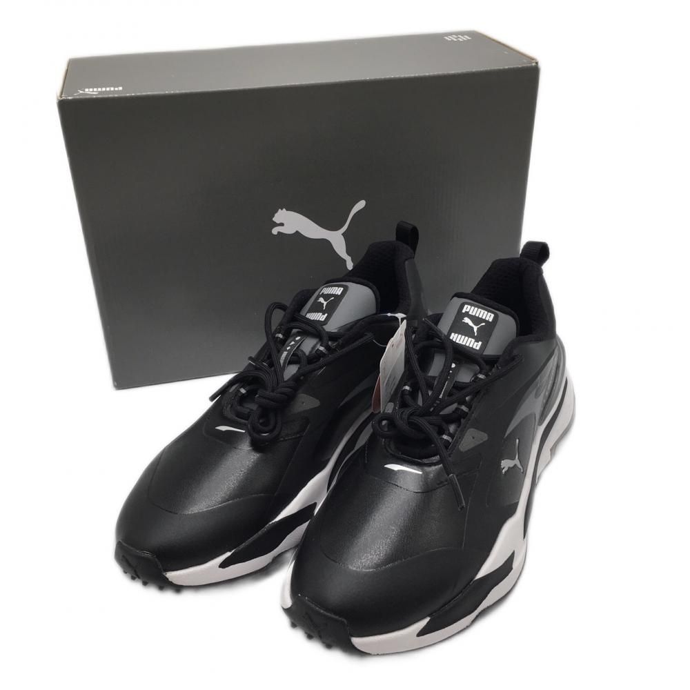☆SALE10％OFF☆【新品】プーマ ゴルフシューズ 黒×白 スパイク