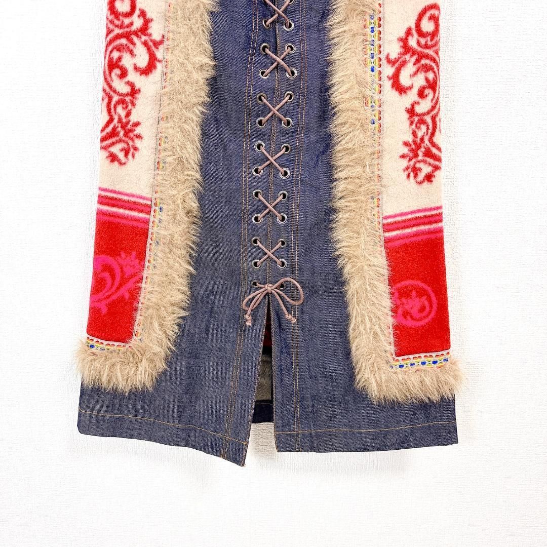 美品】 OZONE COMMUNITY デニムスカート ウール インディゴ - メルカリ