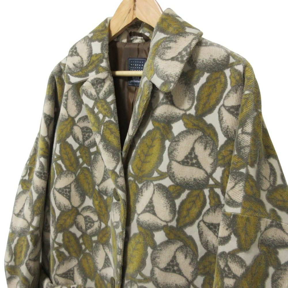 美品 mina perhonen ミナペルホネン jardin チェスターコート va6549